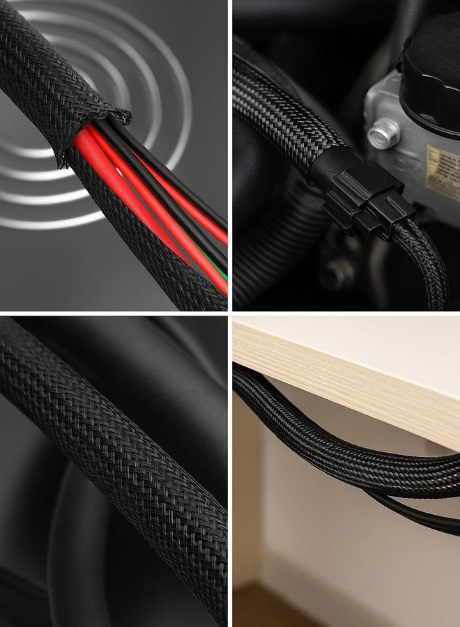 SHOKITECH Nylon 10mm Expandable Braided Sleeve for Wire Protection-10M Length - Image 4